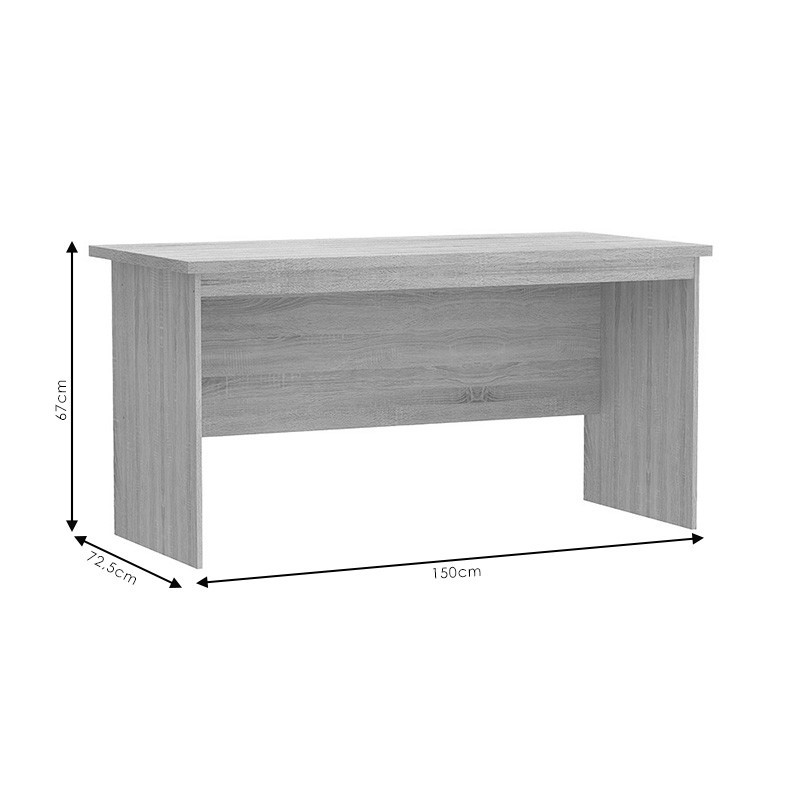 Birou comercial Payton grey - wenge 150x72.5x76cm - 2 | YEO