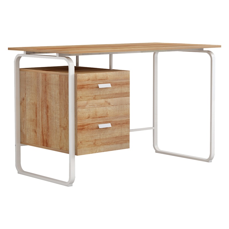 Birou cu sertare Model Clarity, Alb, 120x60x75 cm