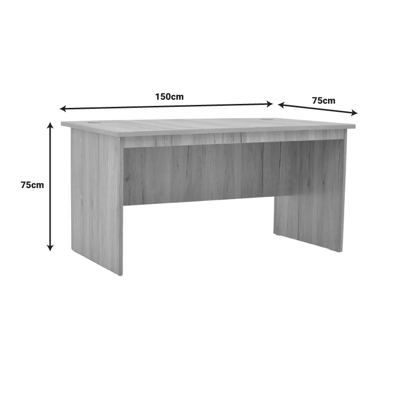 Birou Model Anze, Natur, 150x75x75 cm - 3 | YEO