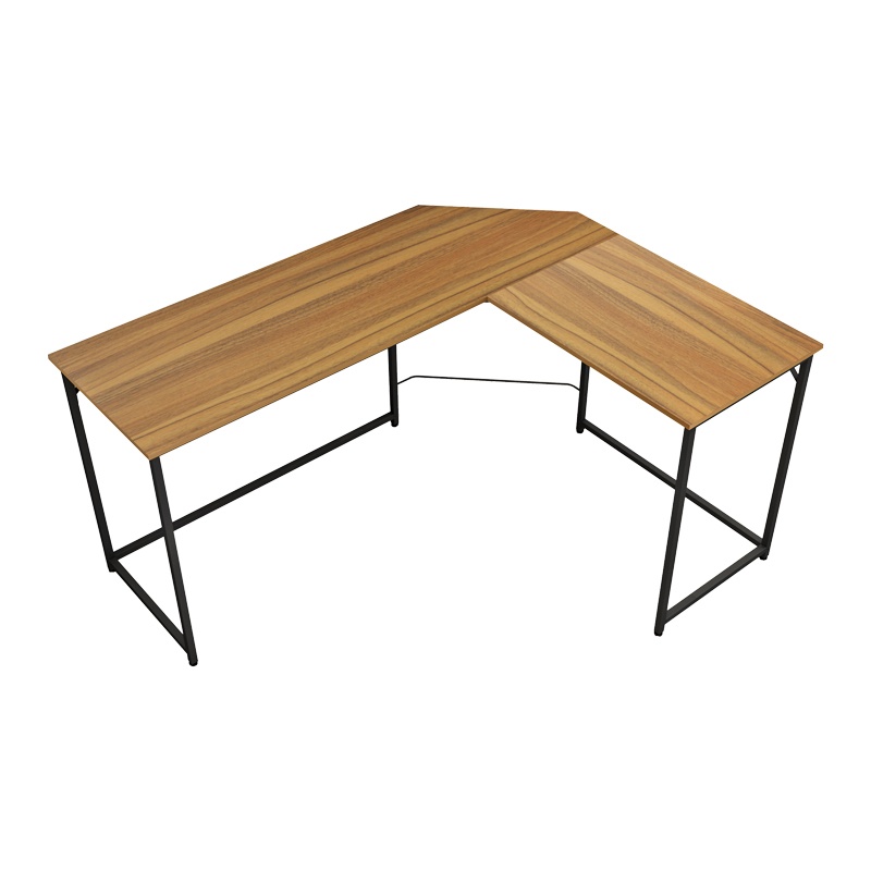 Birou pe colt Model Impetus, Nuc/Negru, 150x50x75 cm - 2 | YEO