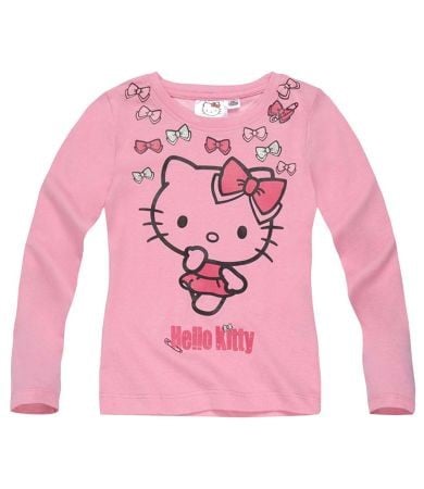 Bluza roz cu maneca lunga Hello Kitty