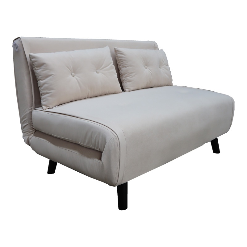 Canapea Extensibila 2 Locuri Josuane, bej, 122x80x81 cm - 2