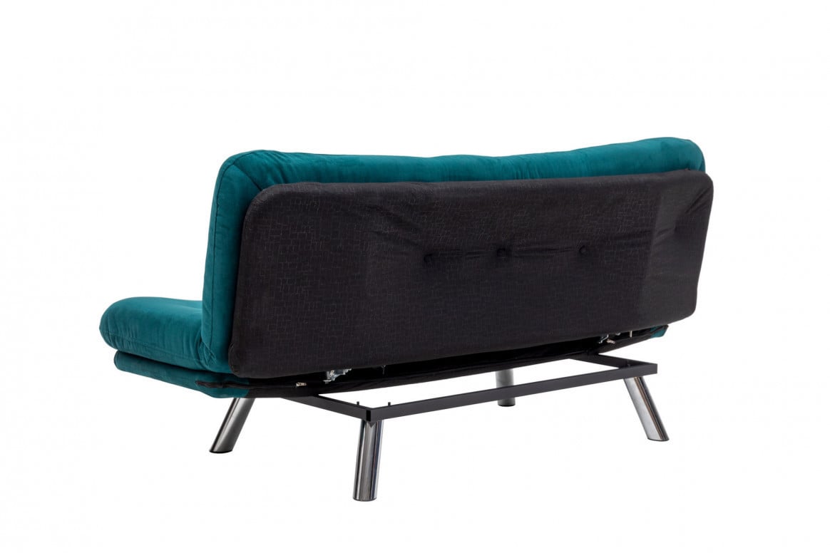 Canapea Extensibila, 3 Locuri Misa Small Sofabed Petrol Verde