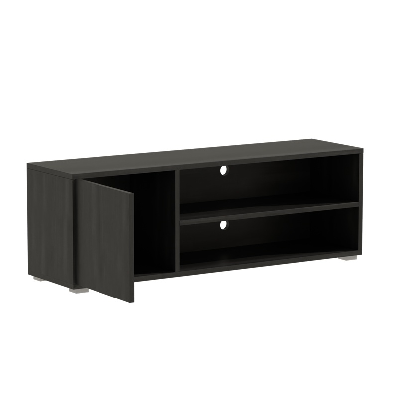 Comodă TV Model Ellon, Negru, 120x40x41 cm - 1 | YEO