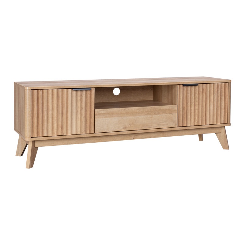 Comodă TV Model Hamea, Natur, 145x39.5x49 cm