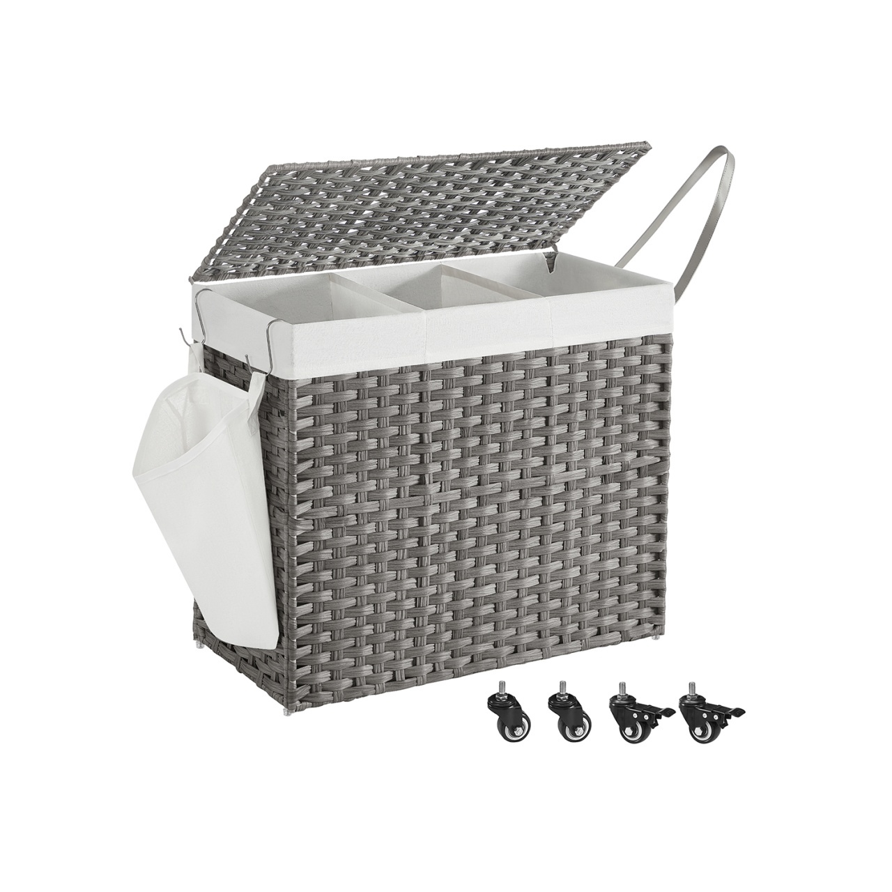 Cos de rufe Songmics Gri 70x36x66 cm - 1 | YEO