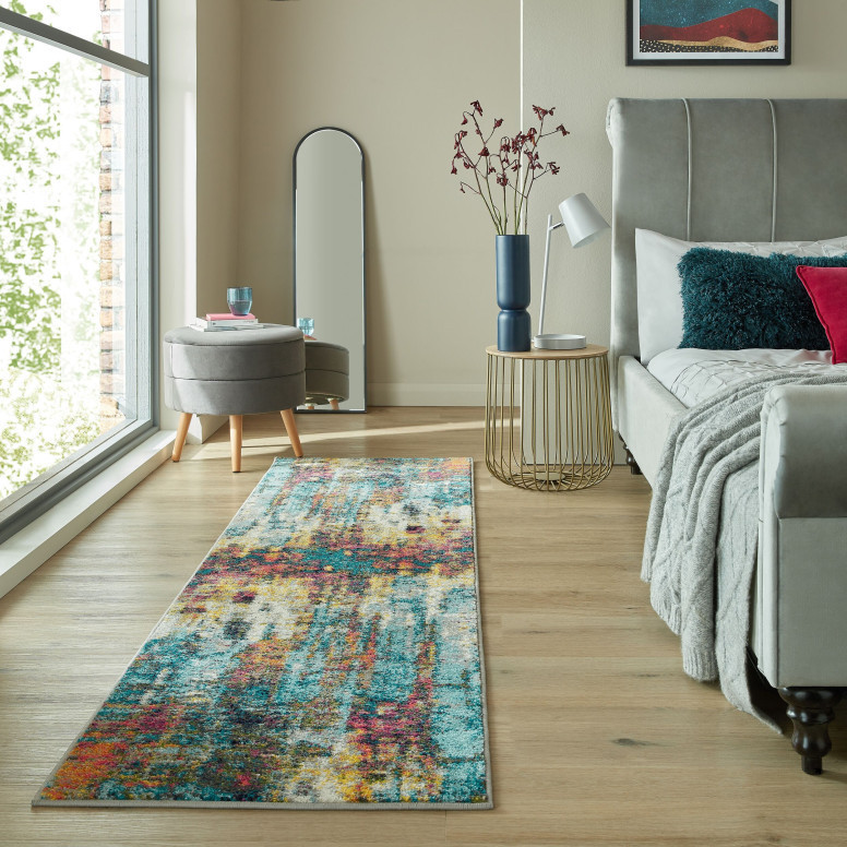 Covor traversă Abstraction Multicolor 66X230 cm, Flair Rugs