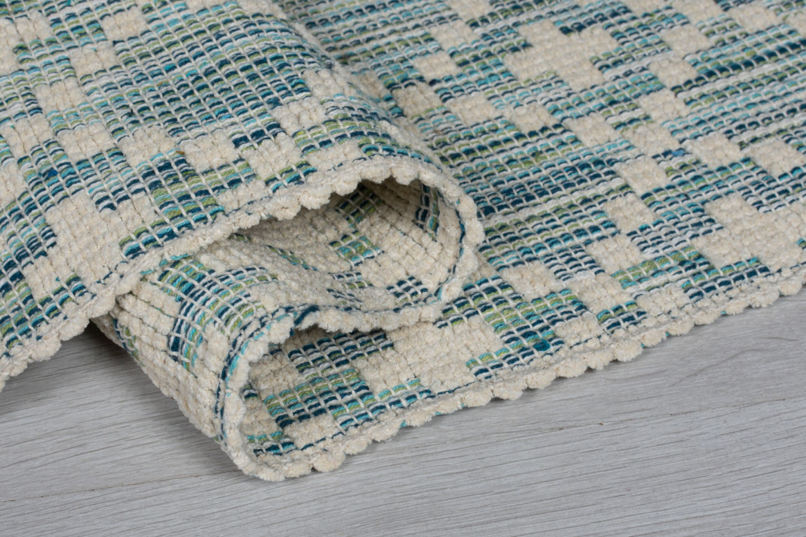Covor traversă Leela Runner Ivory/Teal 60X200 cm, Flair Rugs - 2 | YEO