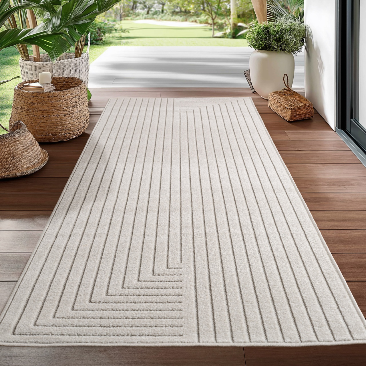 Covor traversa Nova V2 Crem, 80 x 250 cm