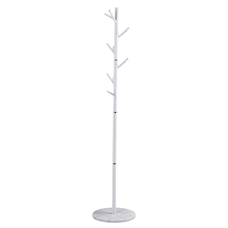 Cuier tip pom Model Marietta, Alb, 37x37x177 cm