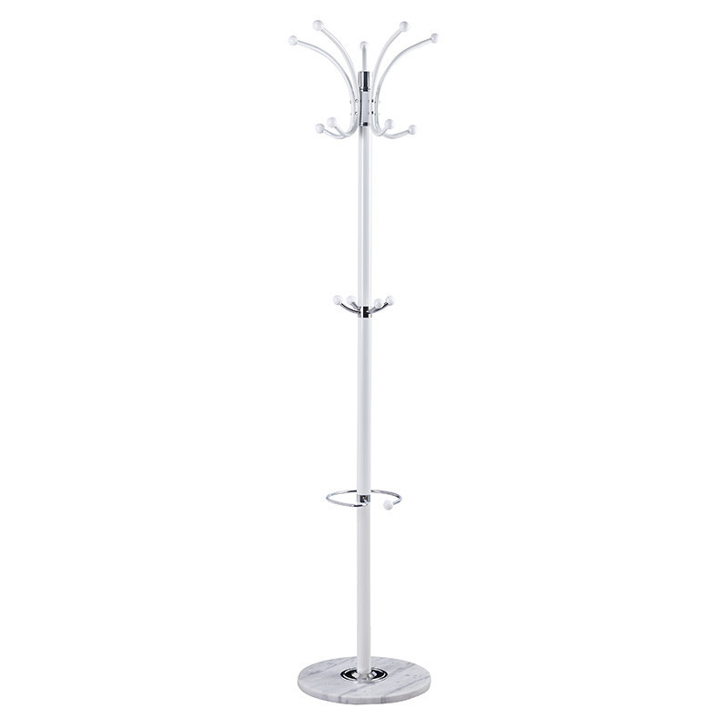 Cuier tip pom Model Nicolo, Alb, 37x37x175 cm