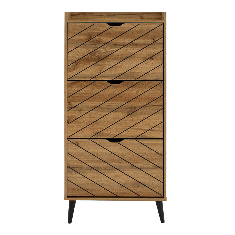 Dulap Pantofi Model Boone, Stejar sonoma, 60x23.8x131.6 cm - 2 | YEO