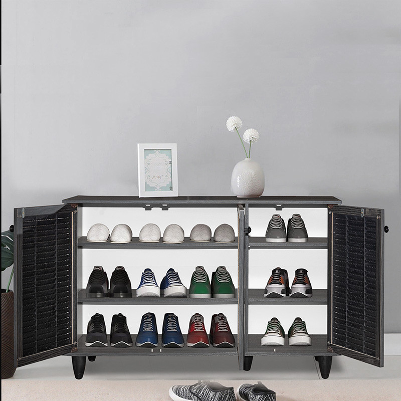 Dulap Pantofi Model Nathalia III, Wenge, 105x35x66 cm - 1 | YEO