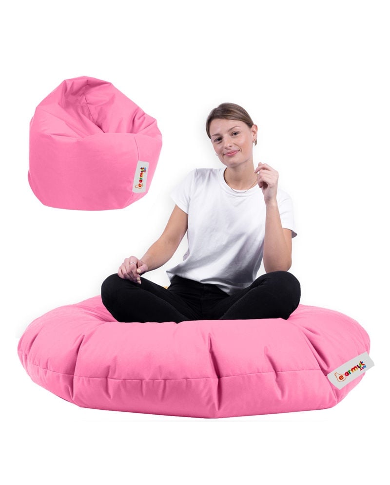 Fotoliu de grădină tip Bean Bag Model Iyzi 100, Roz