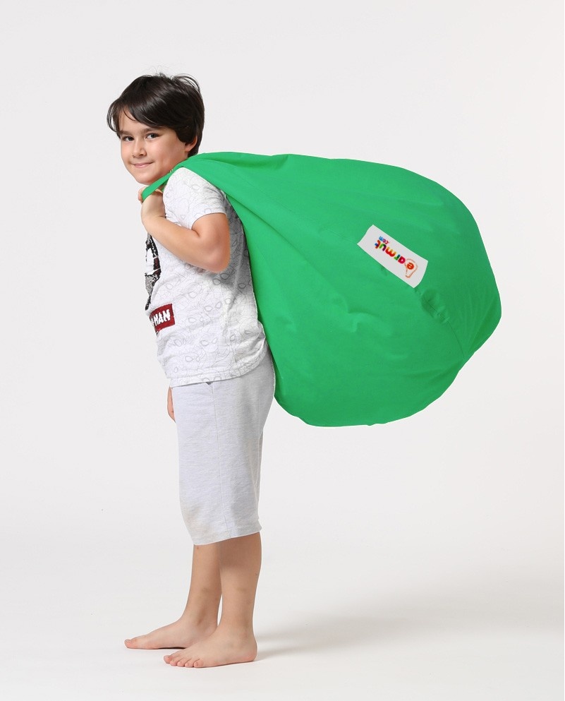 Fotoliu de Grădină tip Bean Bag Model Premium Kids, Verde - 2 | YEO