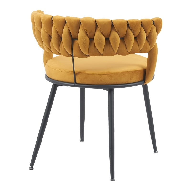 Fotoliu Model Alkia, Galben/Negru, 60x57x68 cm - 1 | YEO