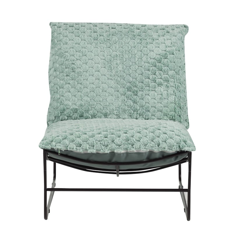 Fotoliu Model Chopie, Verde deschis/Negru, 77x90x83 cm - 3 | YEO