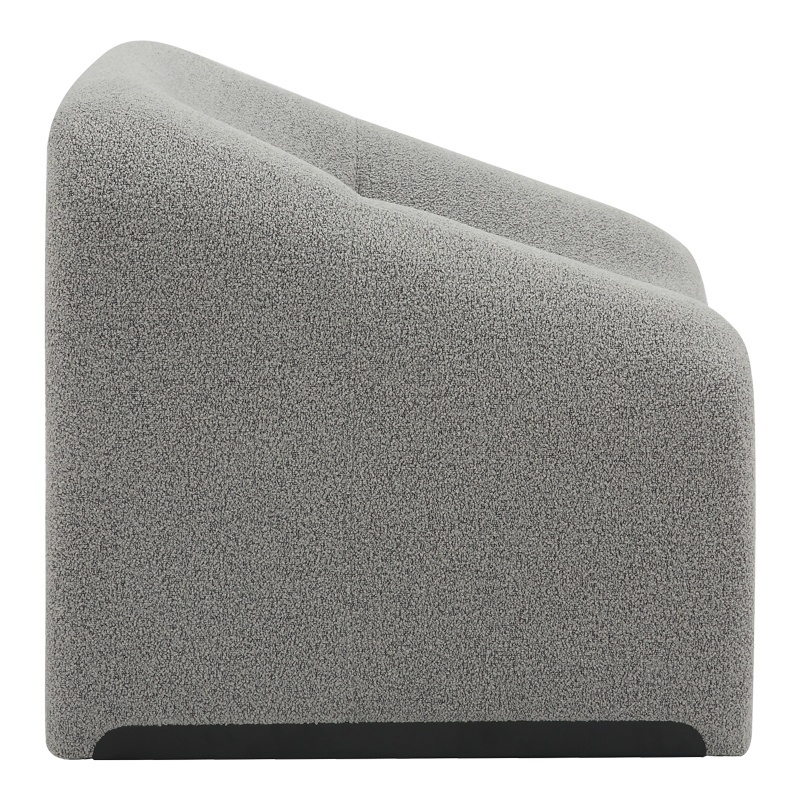 Fotoliu Model Clous, Gri deschis, 86x77x73.5 cm - 3 | YEO