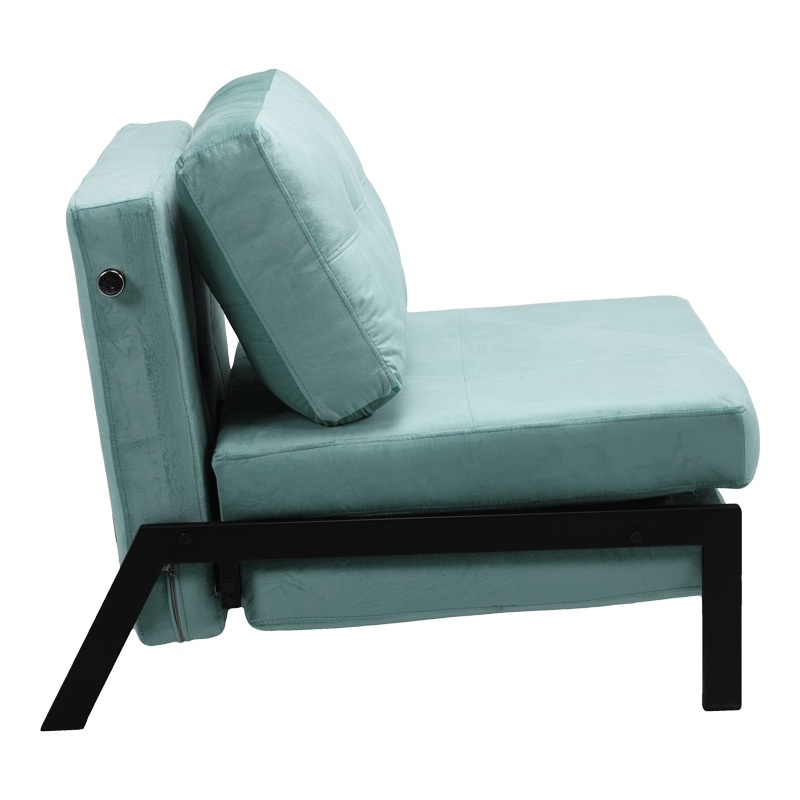 Fotoliu Model Fancy, Albastru ciel, 95x98x70 cm - 2 | YEO