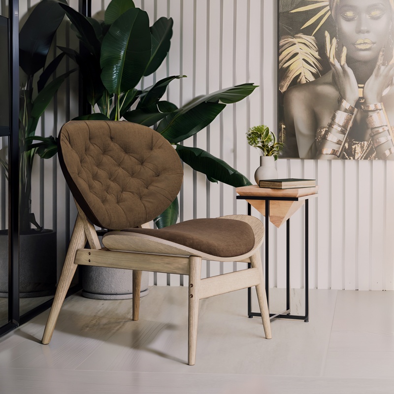 Fotoliu Model Udalle, Maro/Nuc, 77x70x82 cm - 1 | YEO