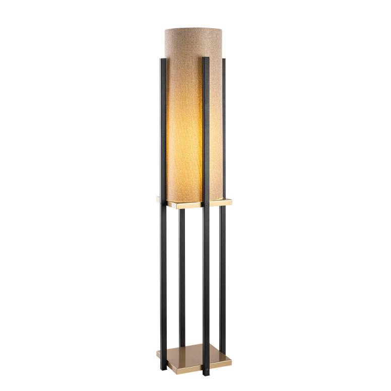 Lampadar 7130 - Black, Gold Negru/Auriu - 3 | YEO