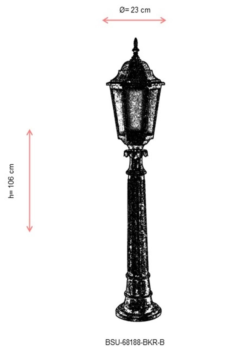 Lampadar de exterior Baraka Maro 106x23 cm