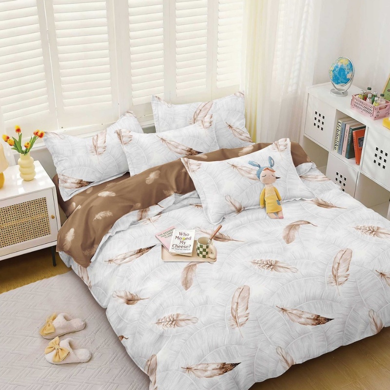 Lenjerie Bumbac Satinat 4 Piese Faelis