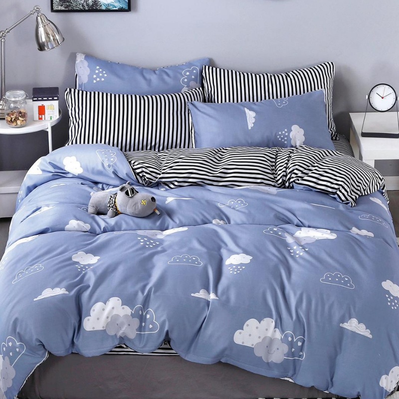 Lenjerie Bumbac Satinat 4 Piese Halena