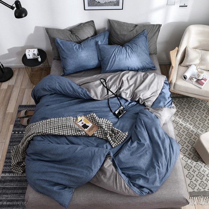 Lenjerie Bumbac Satinat 4 Piese Merelis