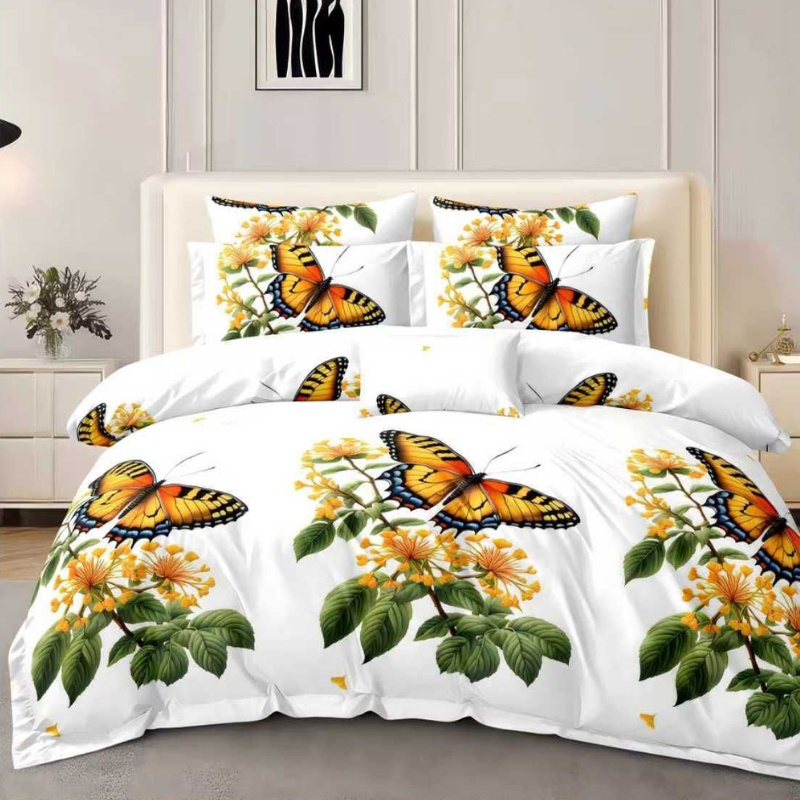 Lenjerie cu elastic 180x200cm, Aurivio, 4 Piese