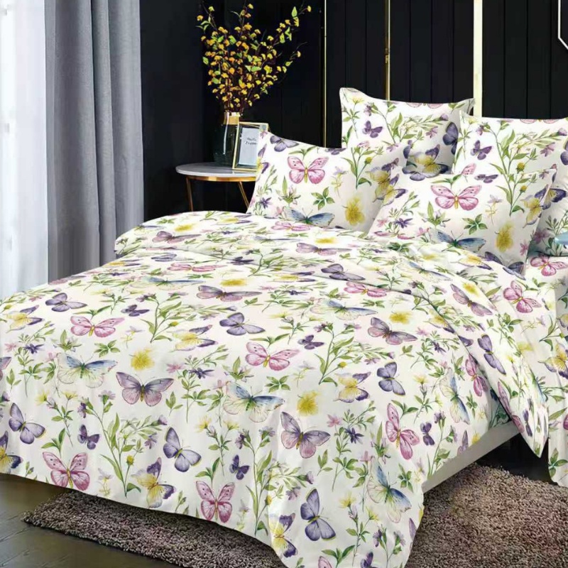 Lenjerie cu elastic 180x200cm, Lunavelle, 4 Piese