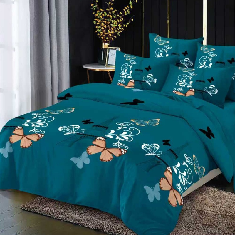 Lenjerie cu elastic 180x200cm, Petalivio, 4 Piese