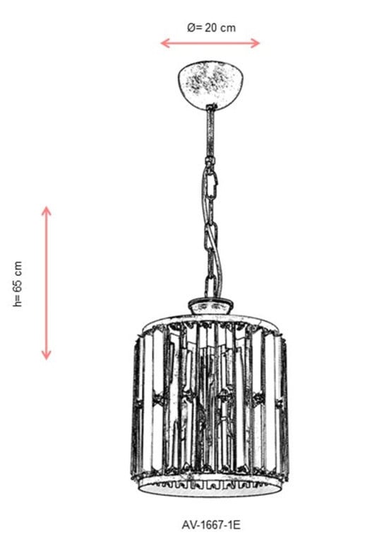 Lustra AV-1667-1E Antic