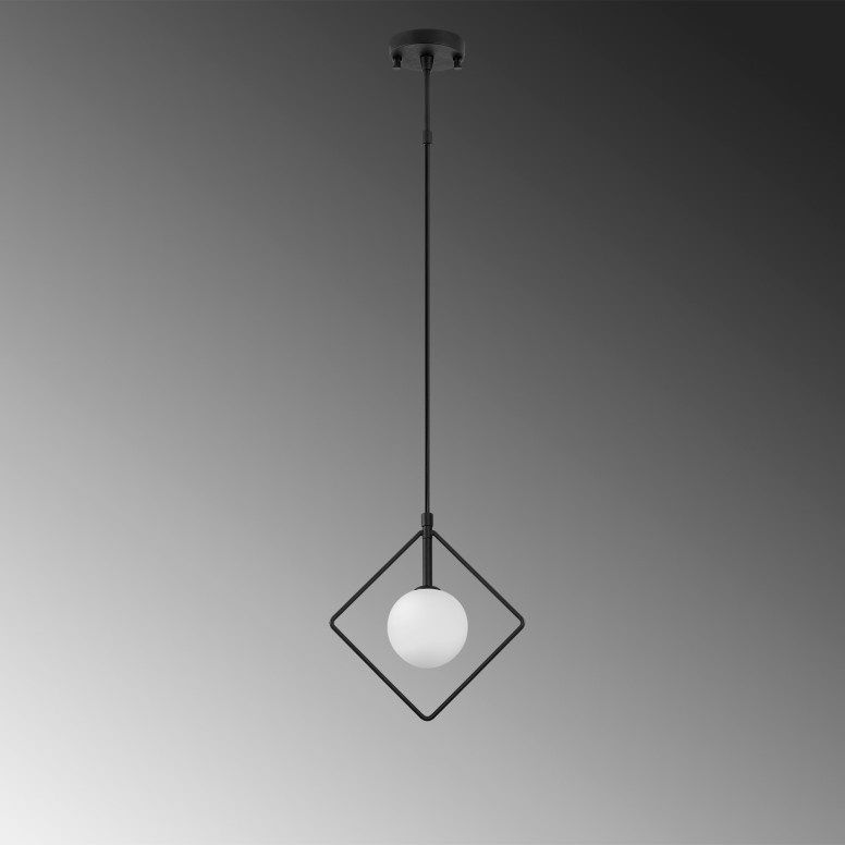 Lustra Geometri - 11095 Negru/Alb - 5 | YEO