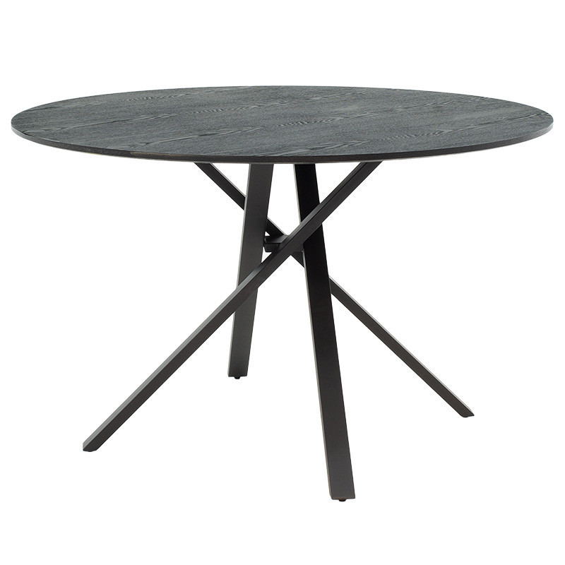 Masa Model Elaine, 120x120x75 cm, Negru
