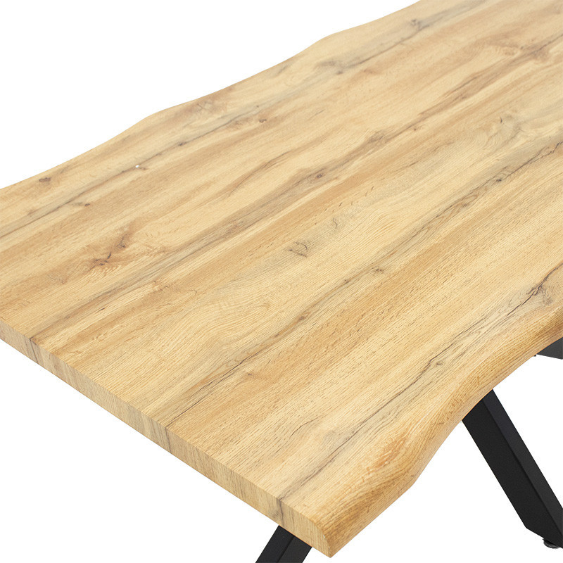 Masa Model Emory, 150x90x75 cm, Negru/Stejar sonoma - 3 | YEO