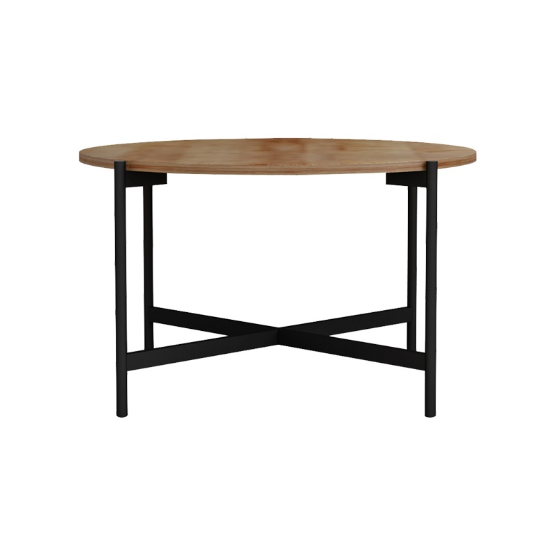 Masuta de Cafea Model Aisle, Natur/Negru, D80x45 cm - 2 | YEO