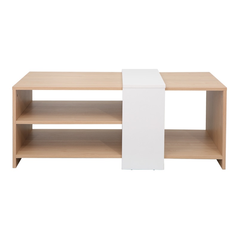 Masuta de Cafea Model Cozeto, Natur/Alb, 100x53x41.5 cm - 2 | YEO