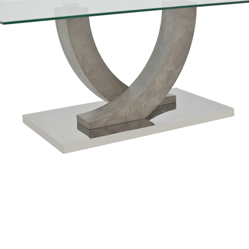 Masuta de Cafea Model Kasmora, Gri, 110x60x45 cm - 4 | YEO