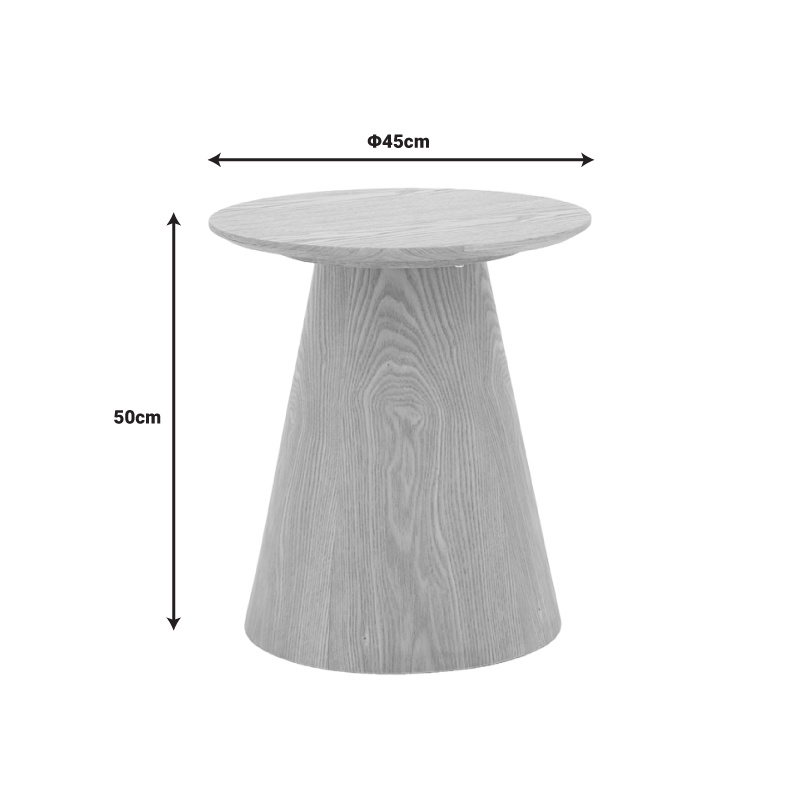 Masuta de Cafea Model Kayano, Natur, D45x50 cm - 4 | YEO