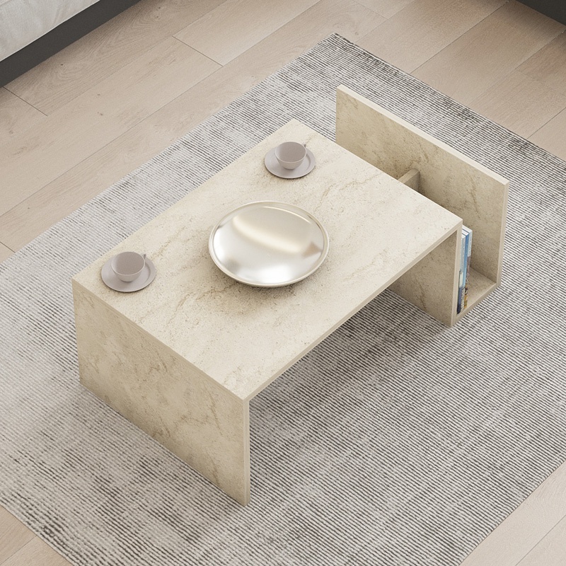 Masuta de Cafea Model Poko, Natur, 86.8x50x32.4 cm - 2 | YEO