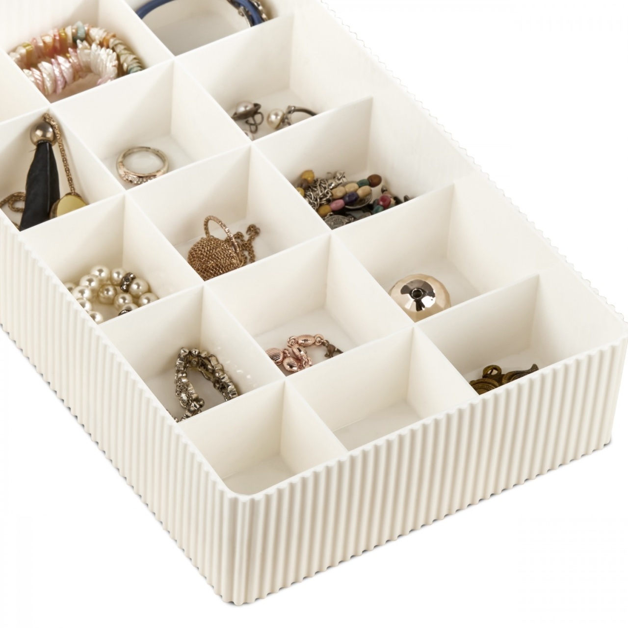 Organizator bijuterii Model Miracle, Ecru, 30x18x6.5 cm - 2 | YEO