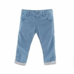 Pantaloni bebe velur captusiti albastri Newness