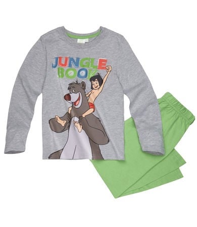 Pijama gri cu maneca lunga Jungle Book