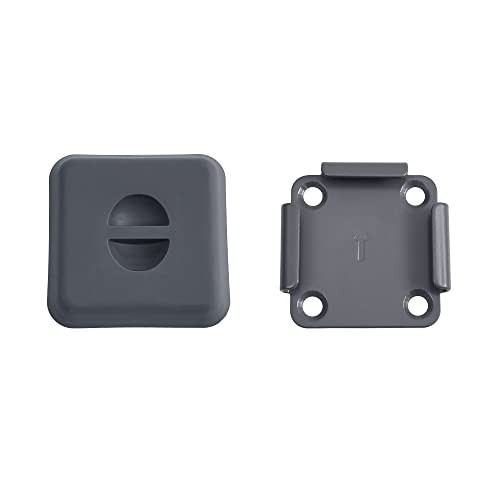 Placa metalica de prindere pentru baldachin, Songmics, Gri-Negru, 11.2x11.2 cm - 3 | YEO