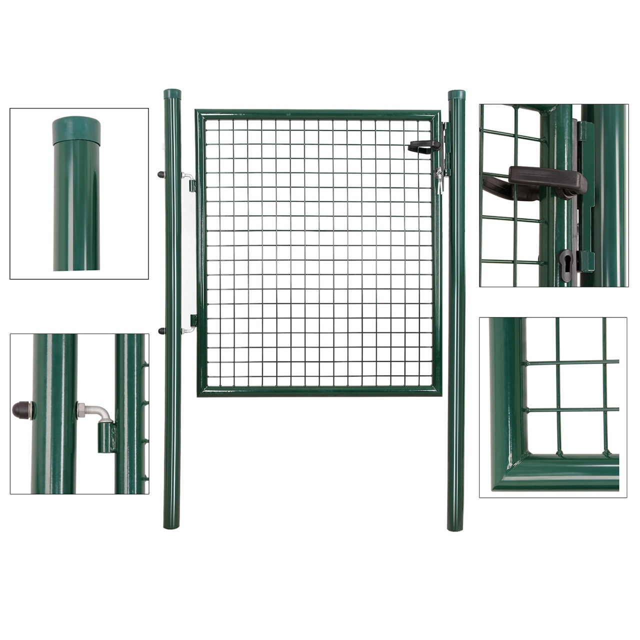 Poarta pentru gradina Songmics Gri 171x106x6 cm - 4 | YEO