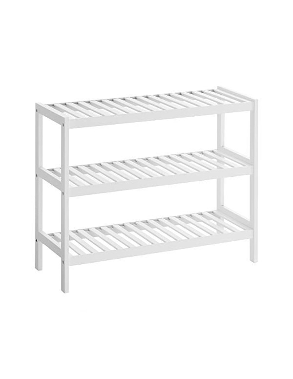 Raft pentru pantofi Model Quinn, Alb, 70x26x55 cm
