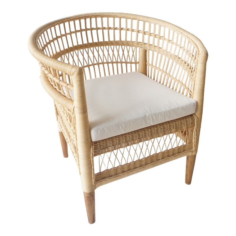 Scaun cu Brate Model Necorian, Natur, 80x70x87 cm