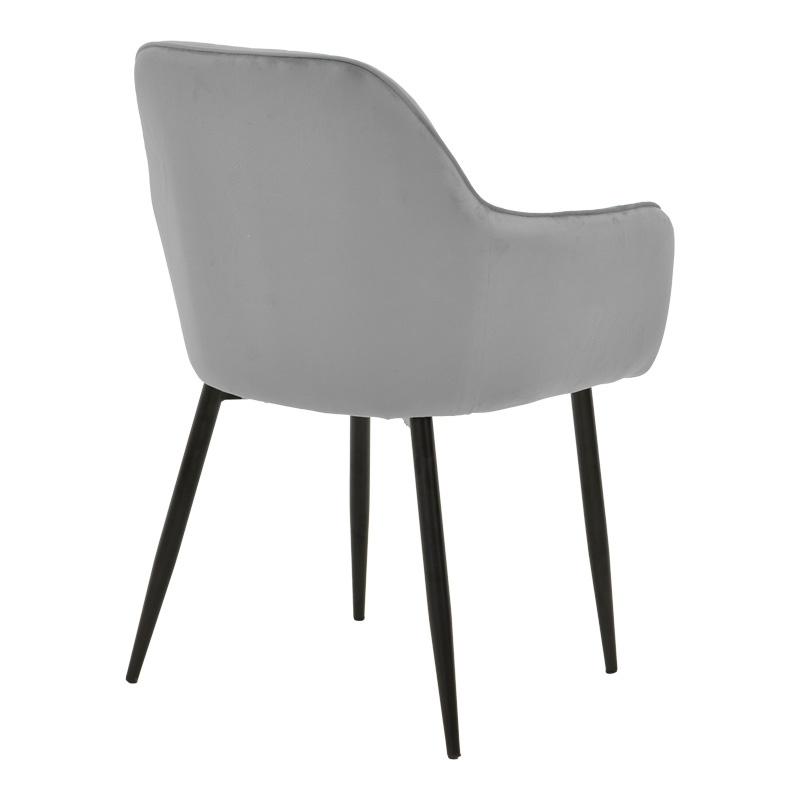 Scaun cu Brate Model Noor, Gri/Negru , 58x58x86 cm - 1 | YEO