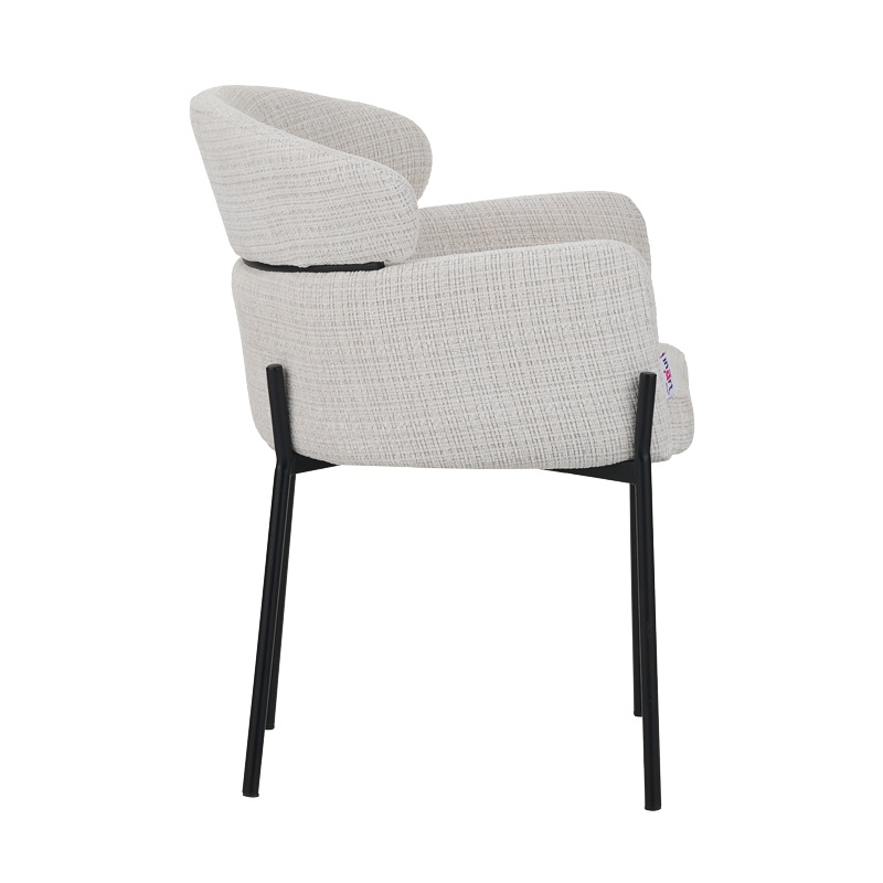 Scaun cu Brate Model Tolerse, Bej/Negru, 58x57x80 cm - 2 | YEO